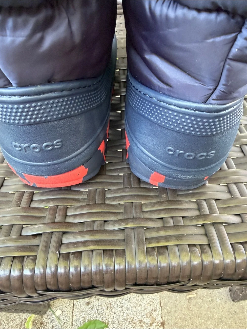 CROCS Kids Classic Neo Puff Boots Navy Size J4